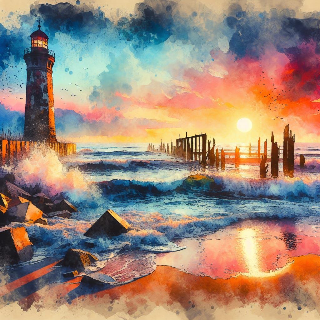 Colorful Lighthouse