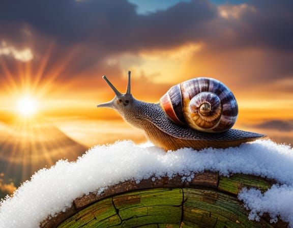 Snail in the Snow