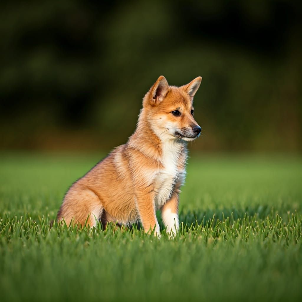 Laughing Rabbit in Sunny Landscape, Blended Art Styles