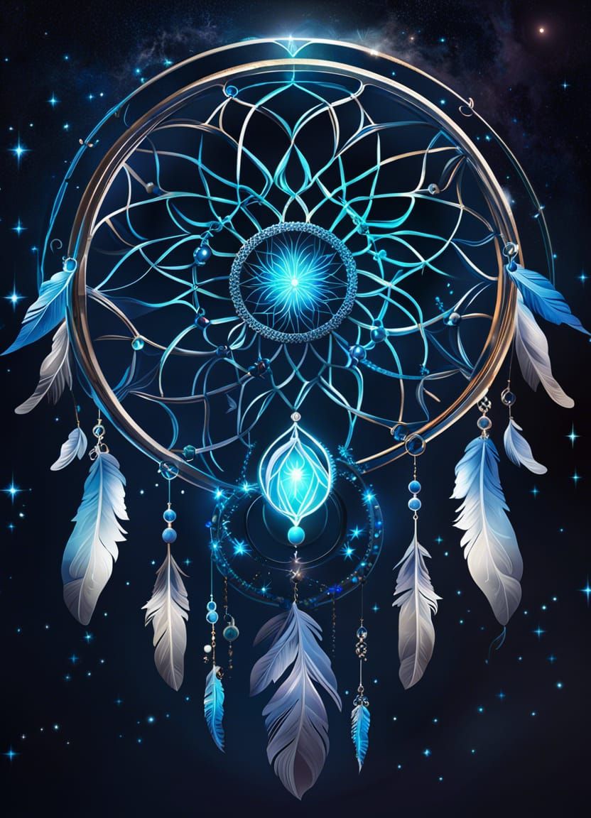 Celestial Dream Catcher - AI Generated Artwork - NightCafe Creator