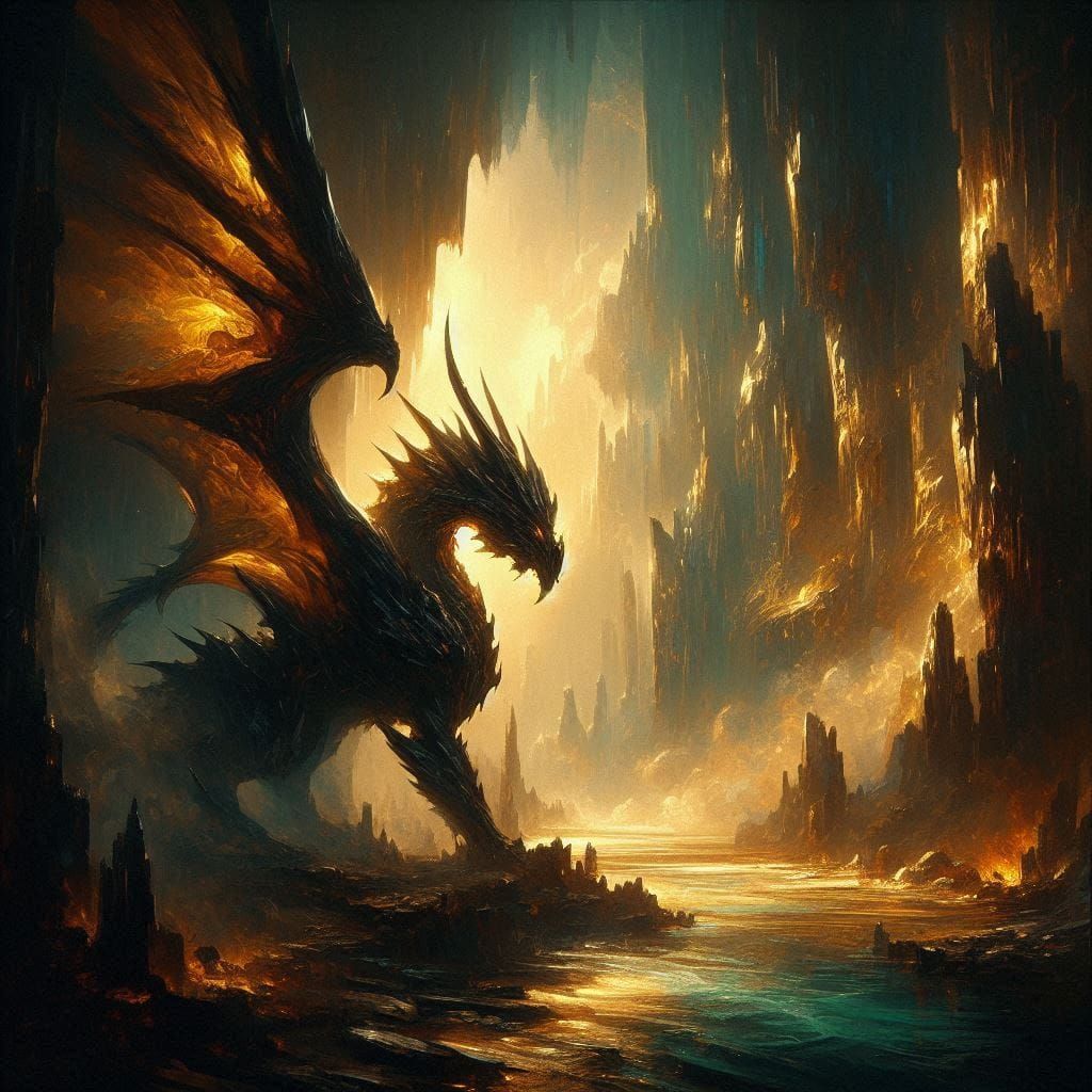 Deathwing in a Crystal Cave