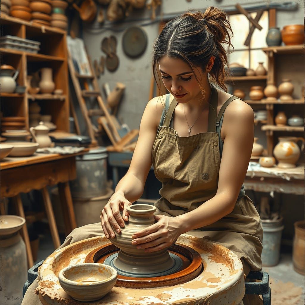 ceramic artist  by @PirateCaptainMo