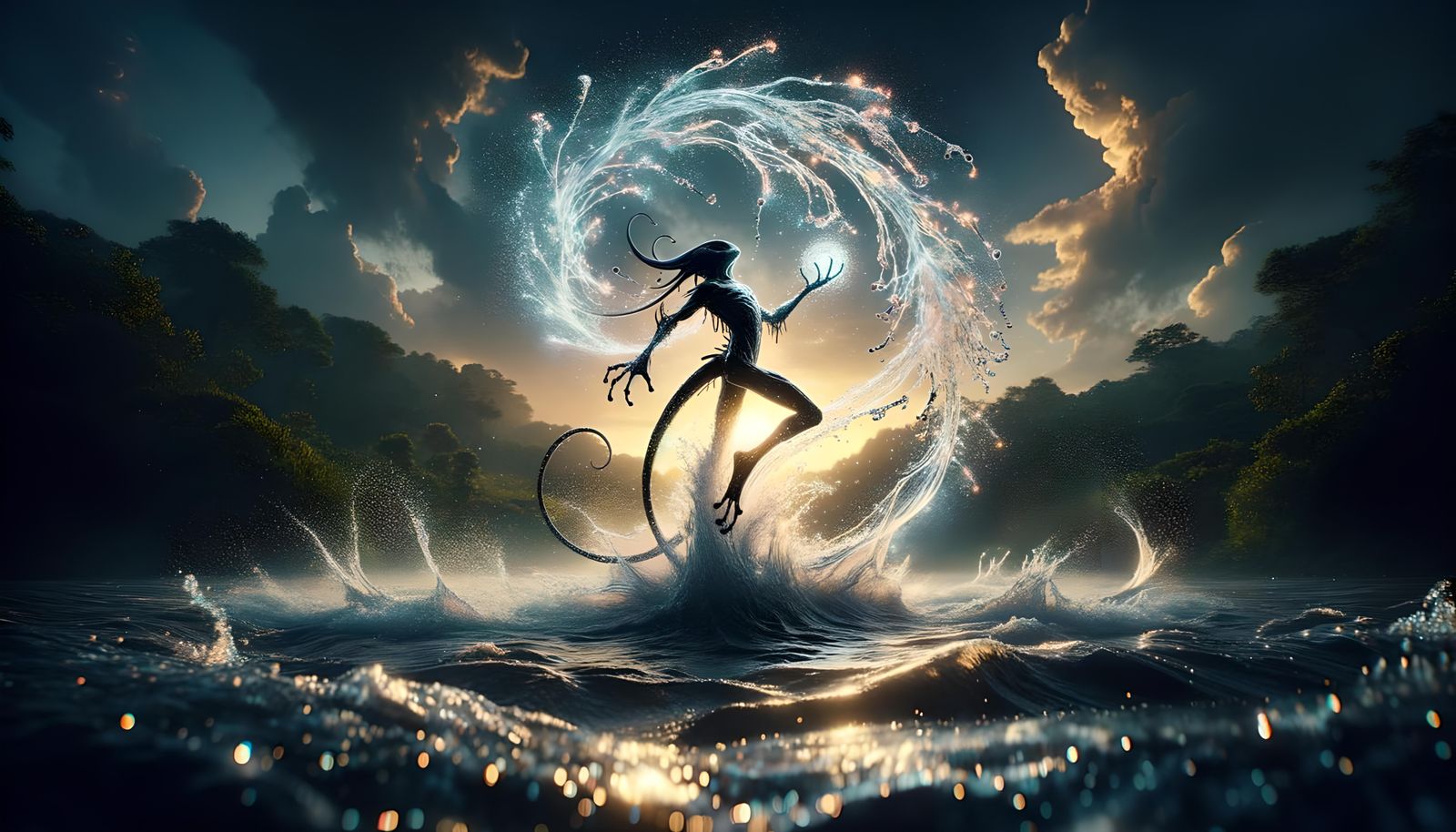 Magical Creatures - The Waterbender  by @Funverhau