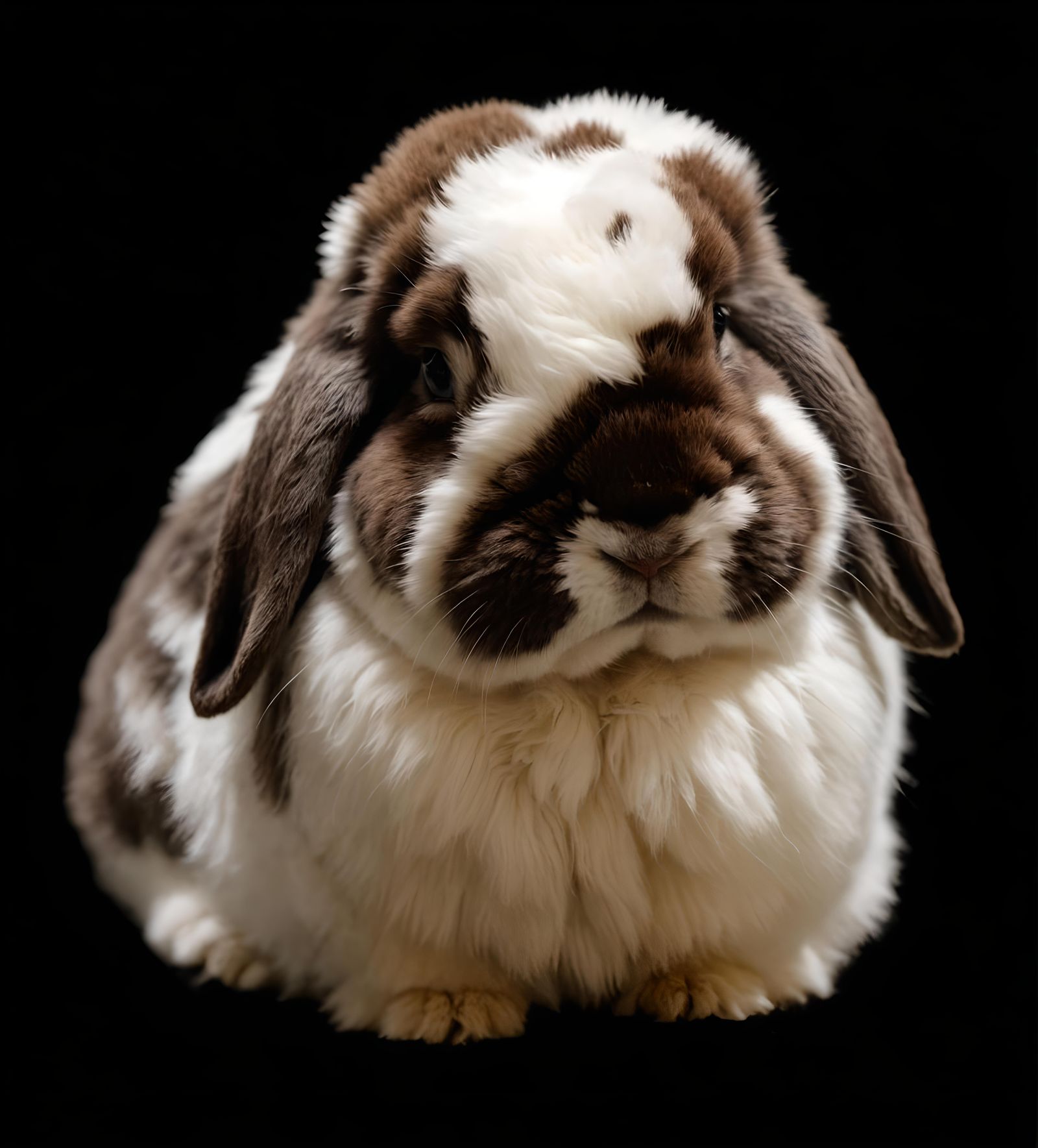 Broken Chestnut holland lop rabbit