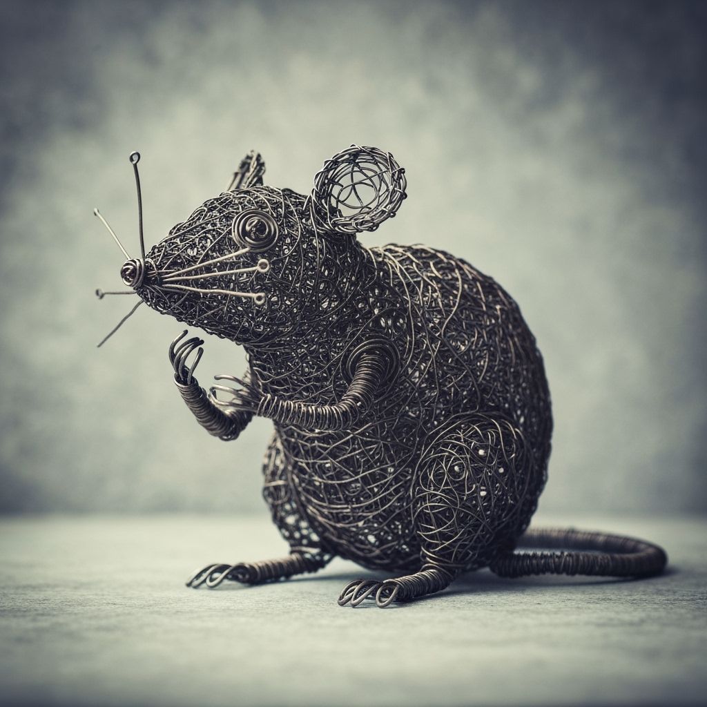 A mouse made of iron wire  by @Chaim 