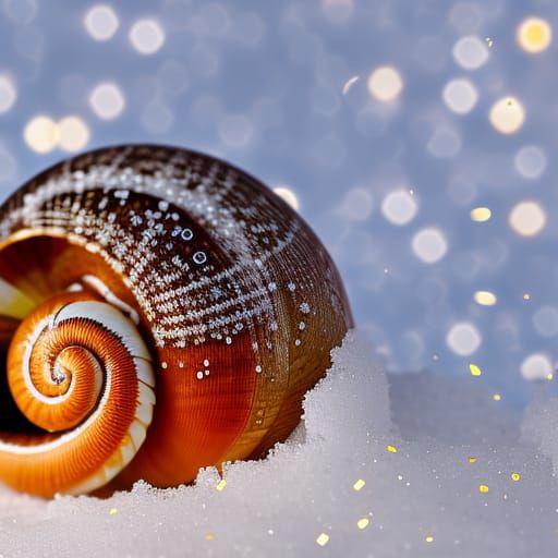 Snail in Snowglobe