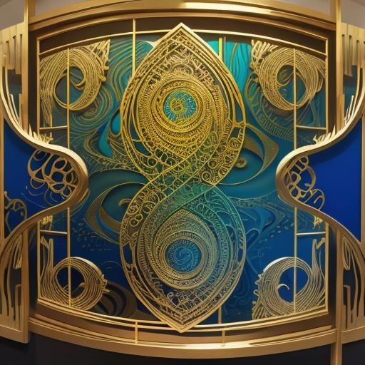 Glass and brass