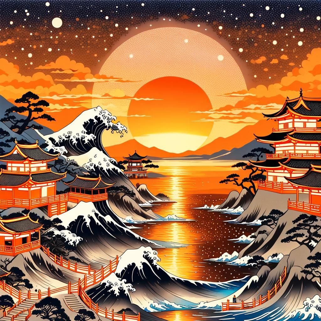 Sunset  by @RedPixie