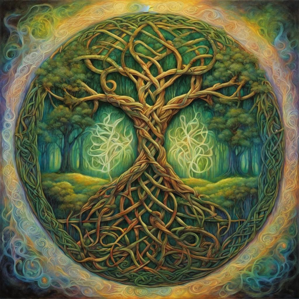 Celtic tree of life - AI Generated Artwork - NightCafe Creator