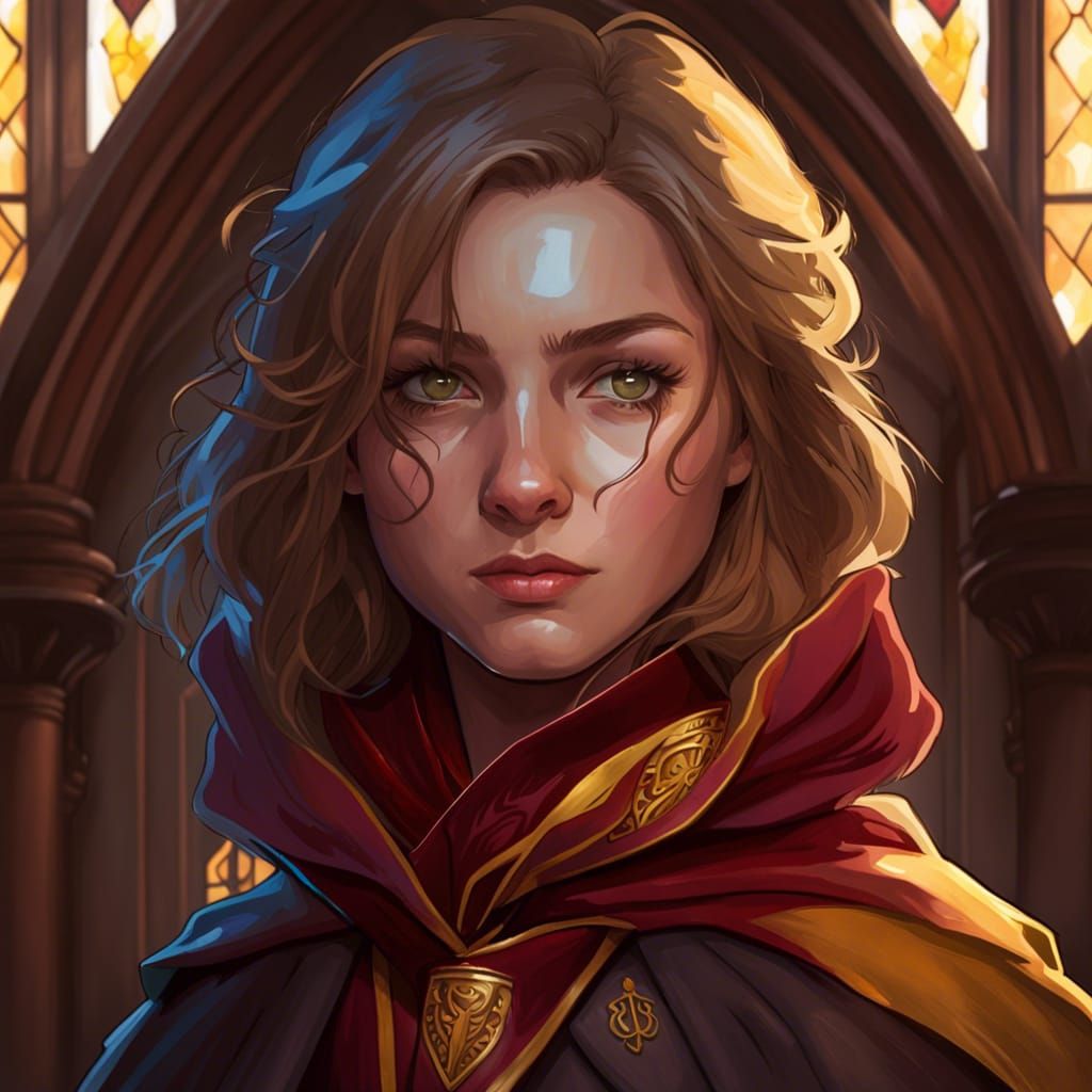 Gryffindor girl - AI Generated Artwork - NightCafe Creator