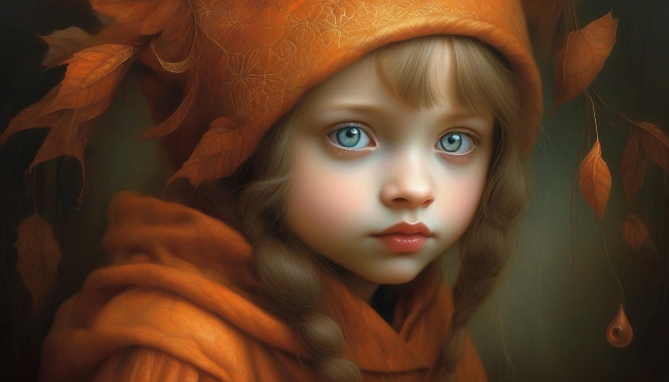 Surreal child portrait