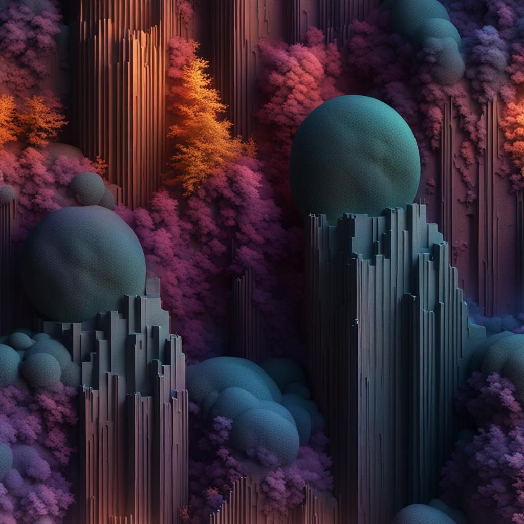 sensory wall rough to smooth gradient  by @North of Midnight