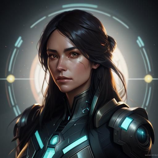 Detailed Portrait in Artstation Style