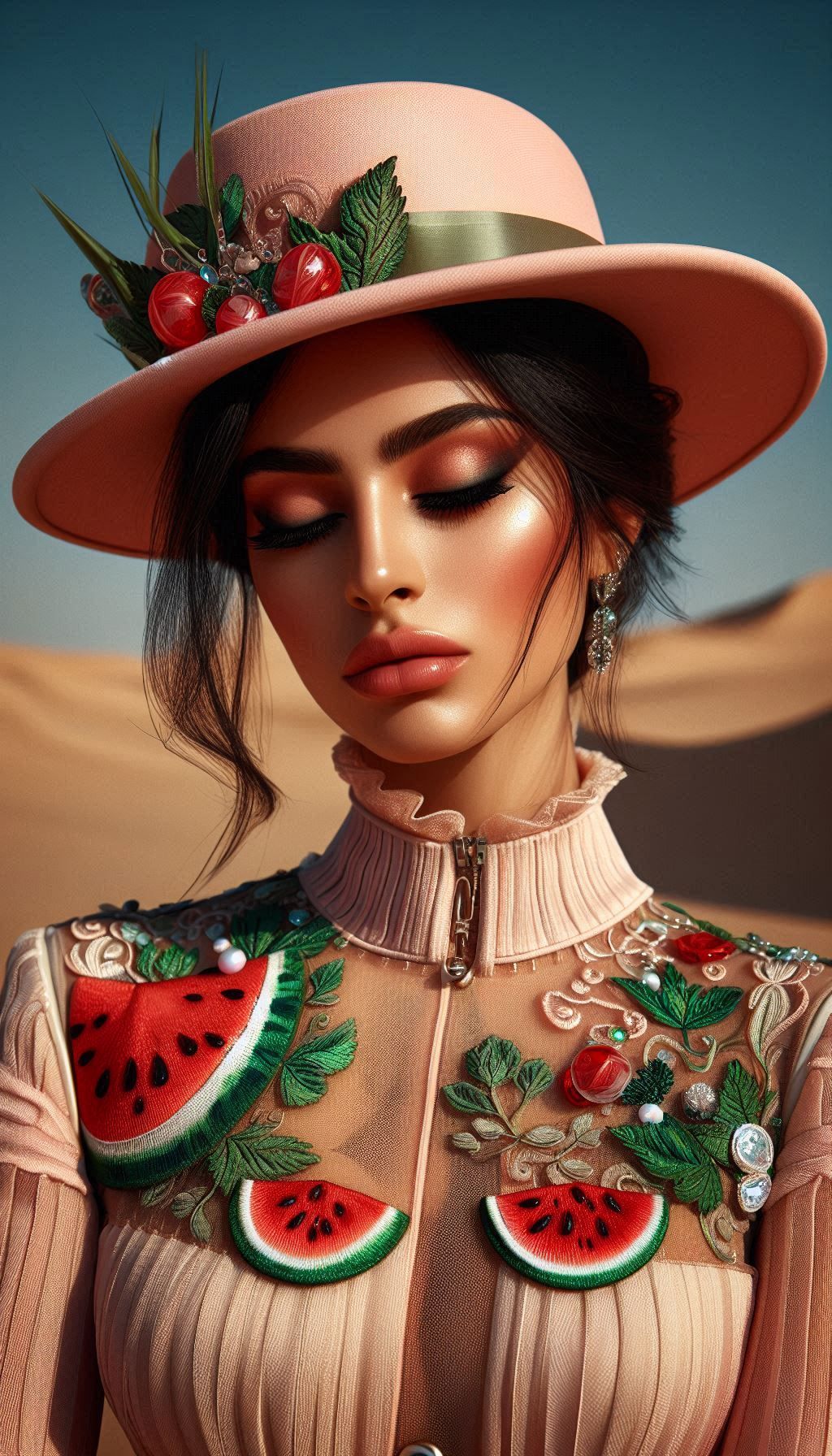 🇵🇸 watermelon designer clothes (DALL-E 3)