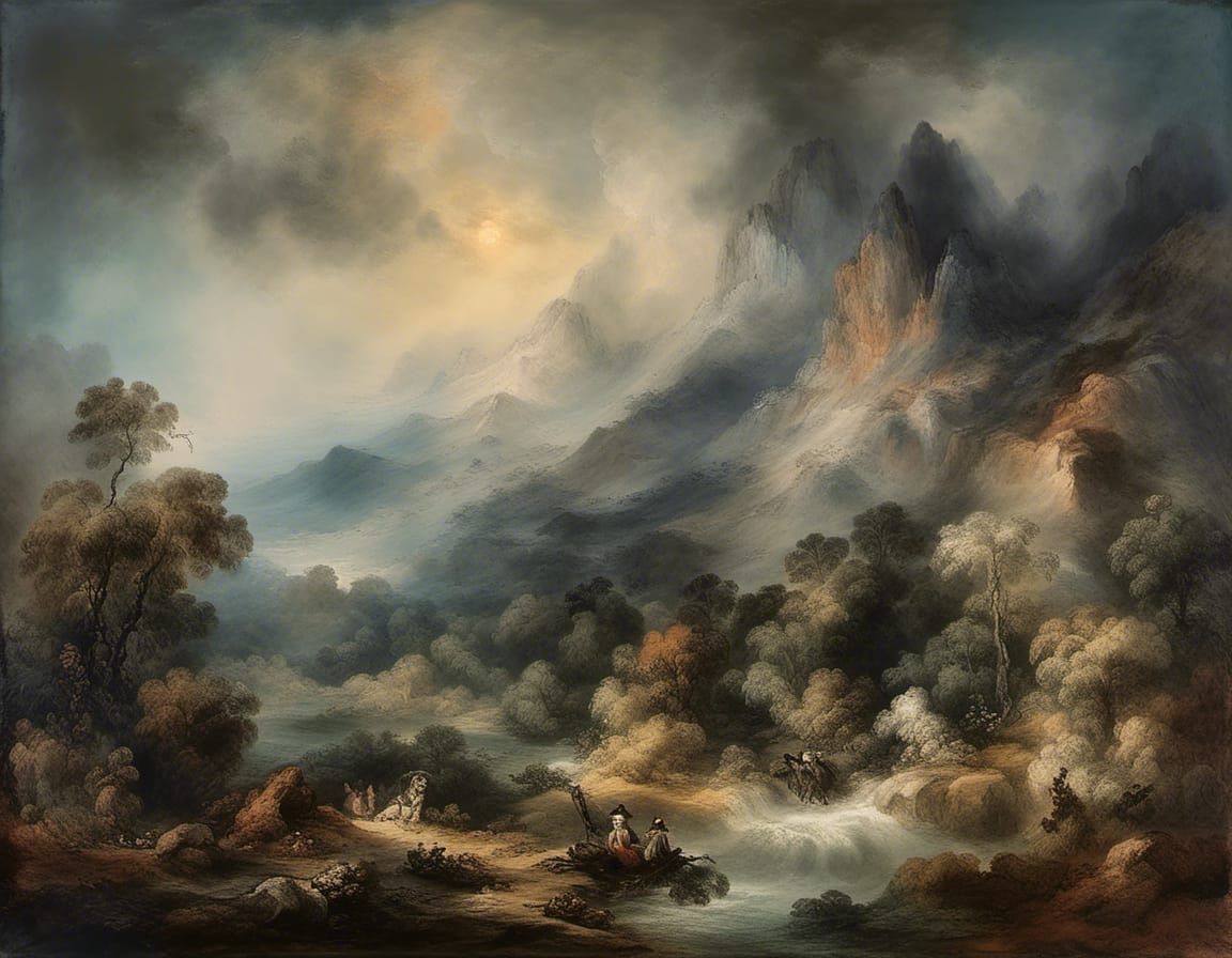 Misty landscape