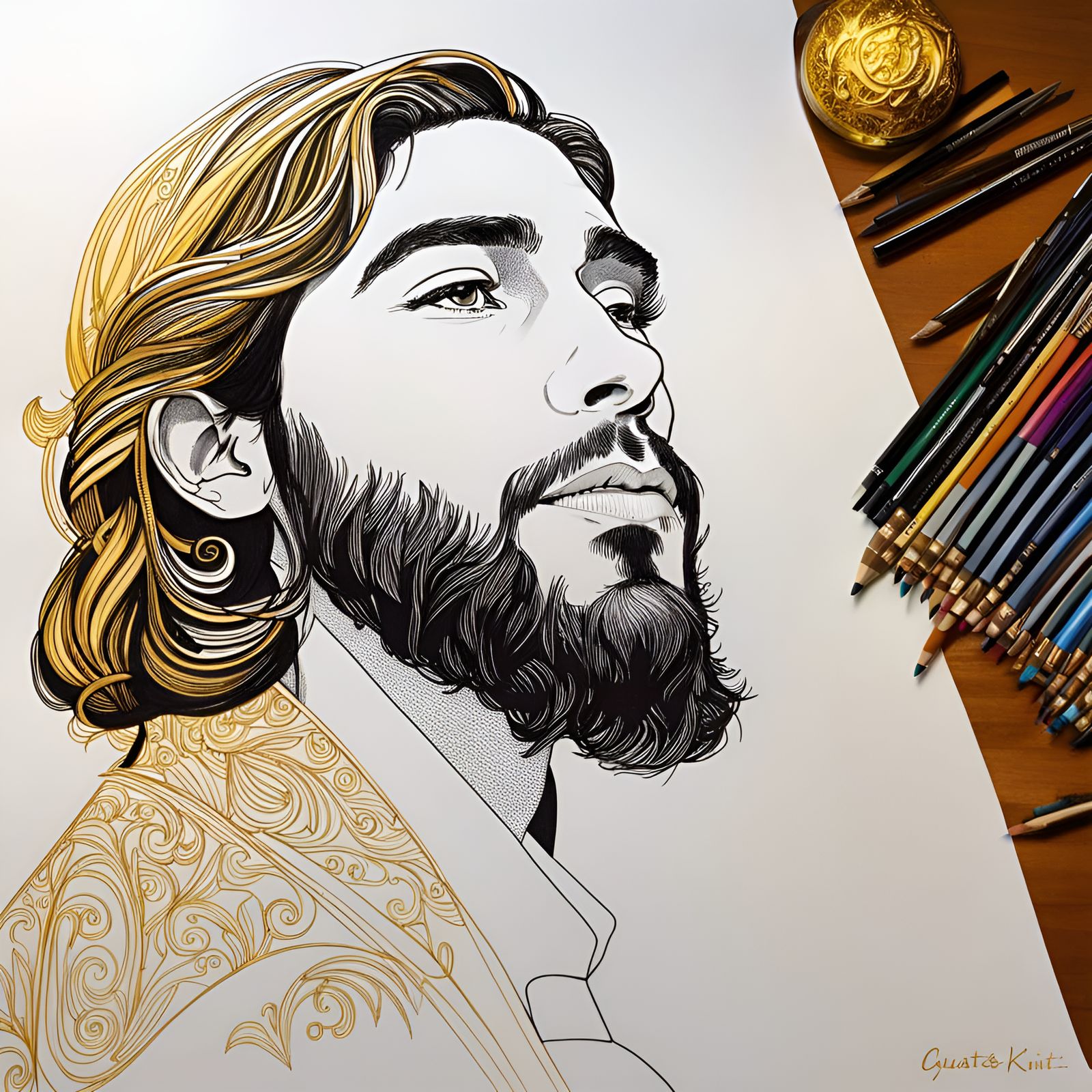 Drawing "SALVADOR  SOBRAL"  by @JustBubu