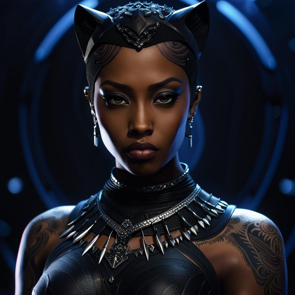 female Black Panther - AI Generated Artwork - NightCafe Creator