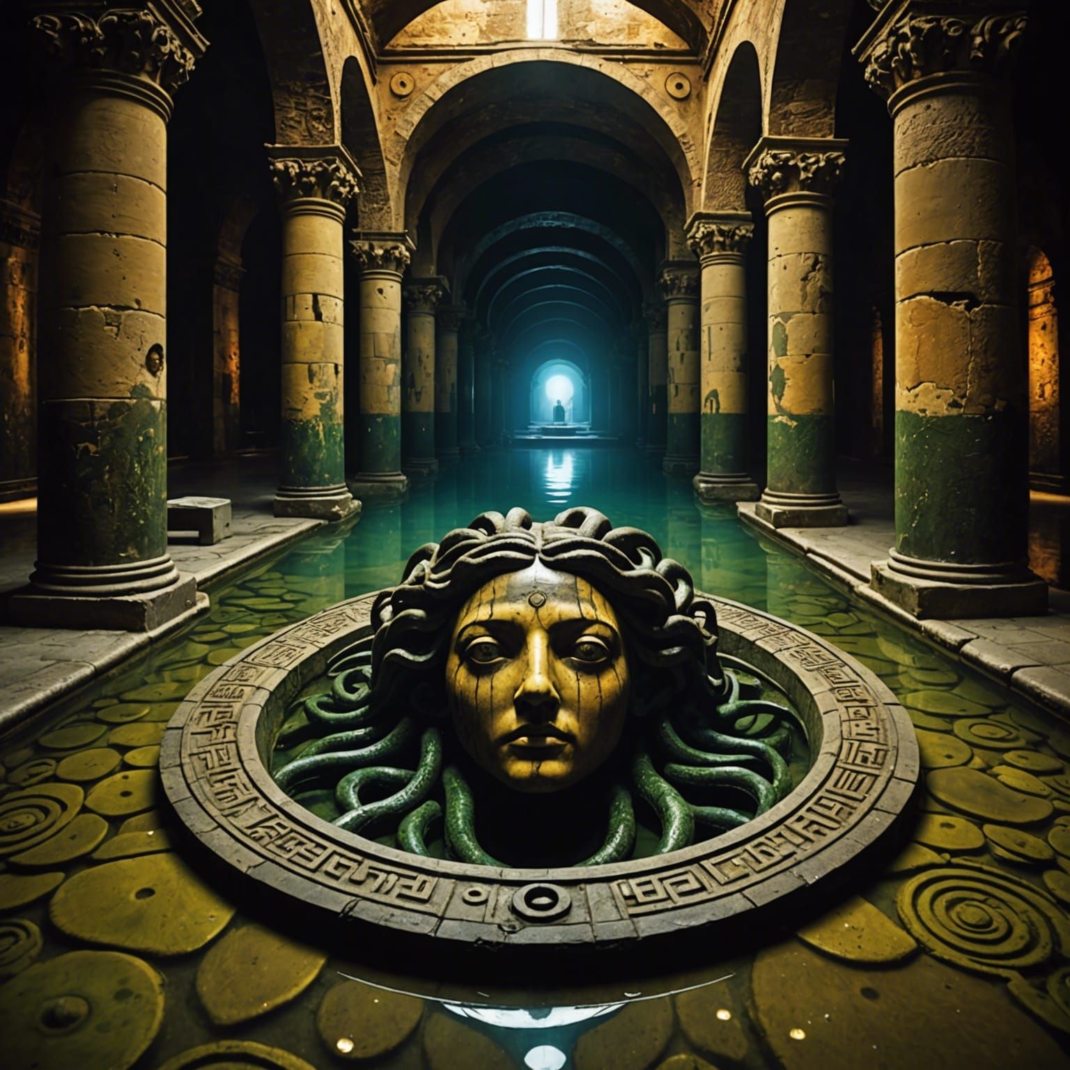 You will find Medusa in the Basilica Cistern hidden beneath the evil eye manhole, national geographic documentary 