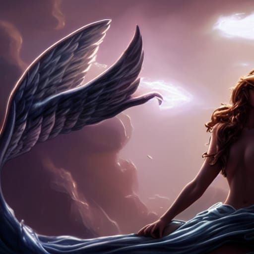 Biblically accurate Angel and mermaid