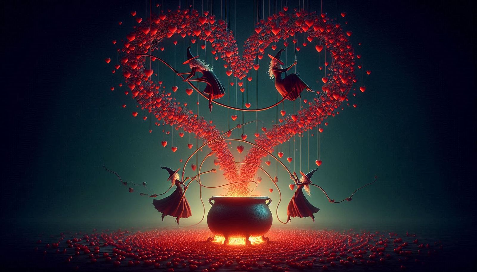 The witch changed her job to become a guardian of love.