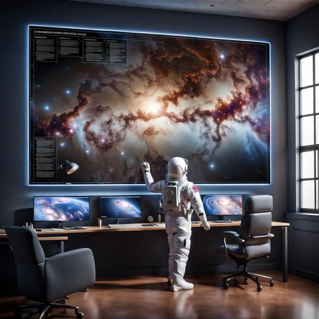 Consulting the Galactic Map  by @Niki