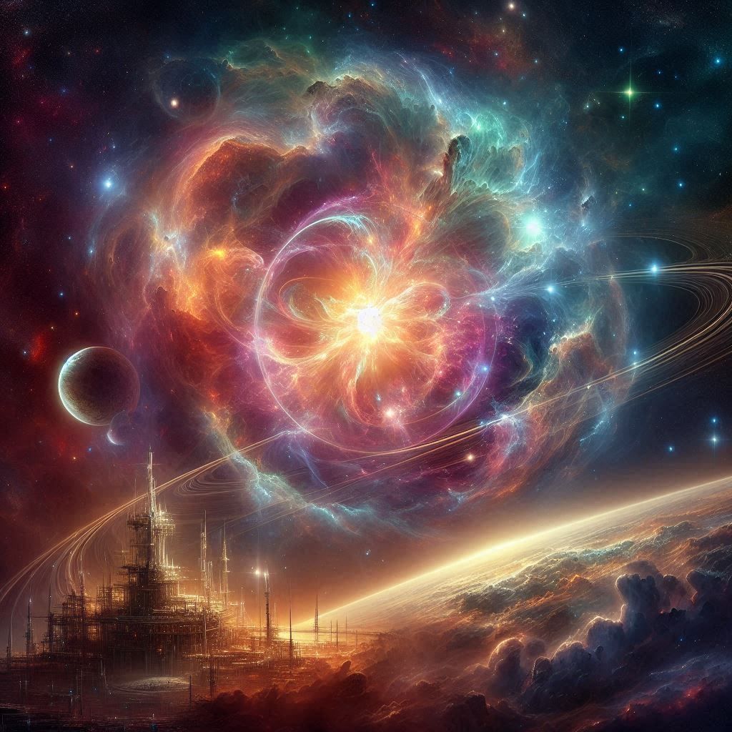 City ​​at the end of the cosmos