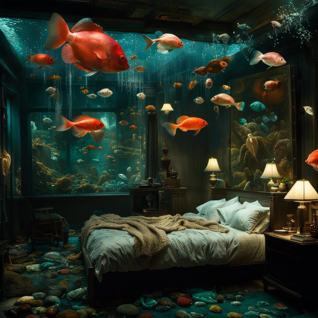 Aquarium bedroom best sale