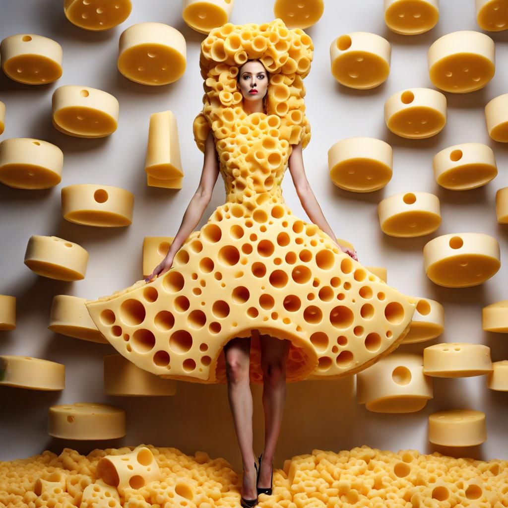 Cheese haute couture 🧀  by @Marilu Valdez