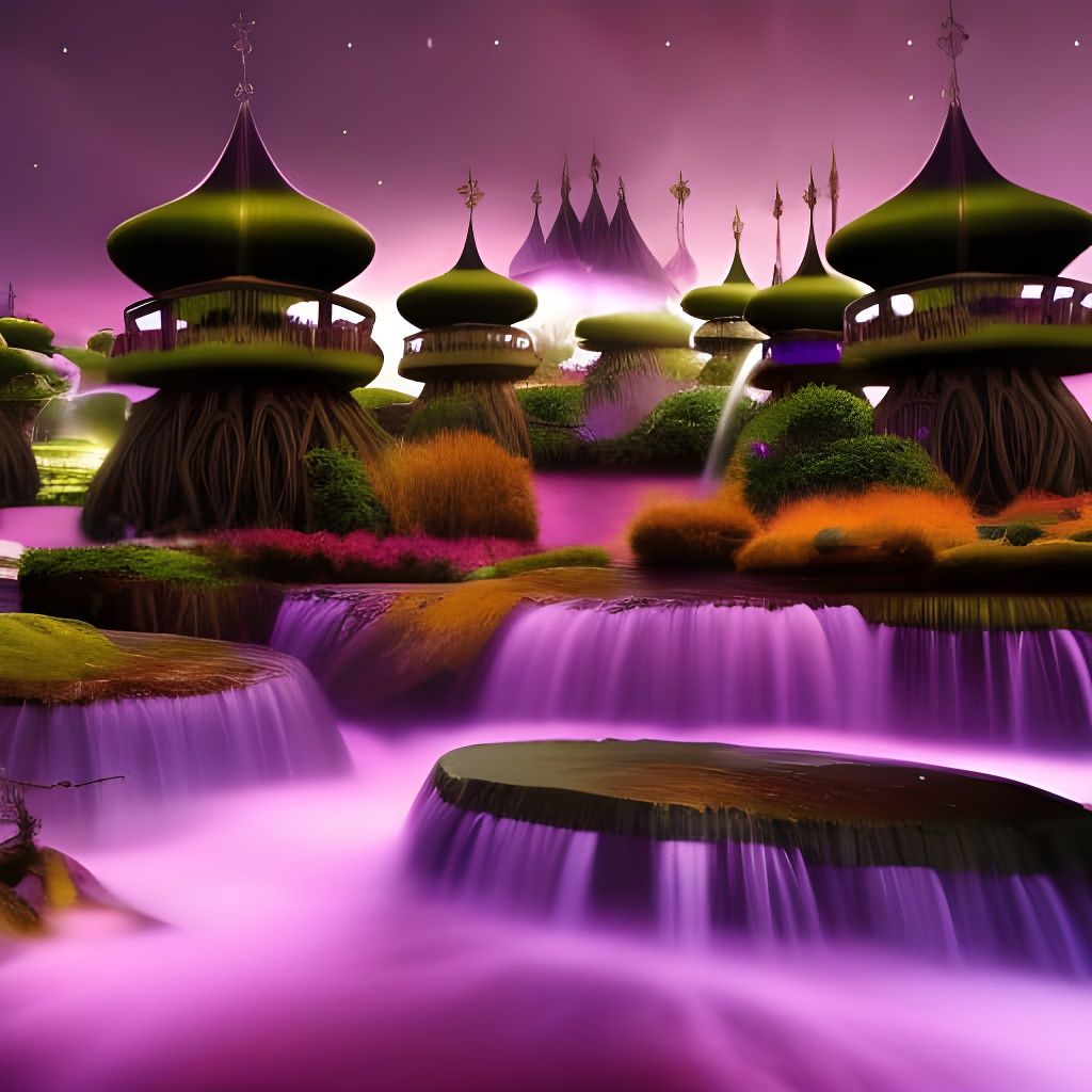 Purple dreamscape - AI Generated Artwork - NightCafe Creator