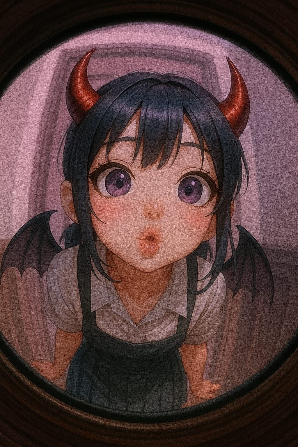 Peephole demongirl
