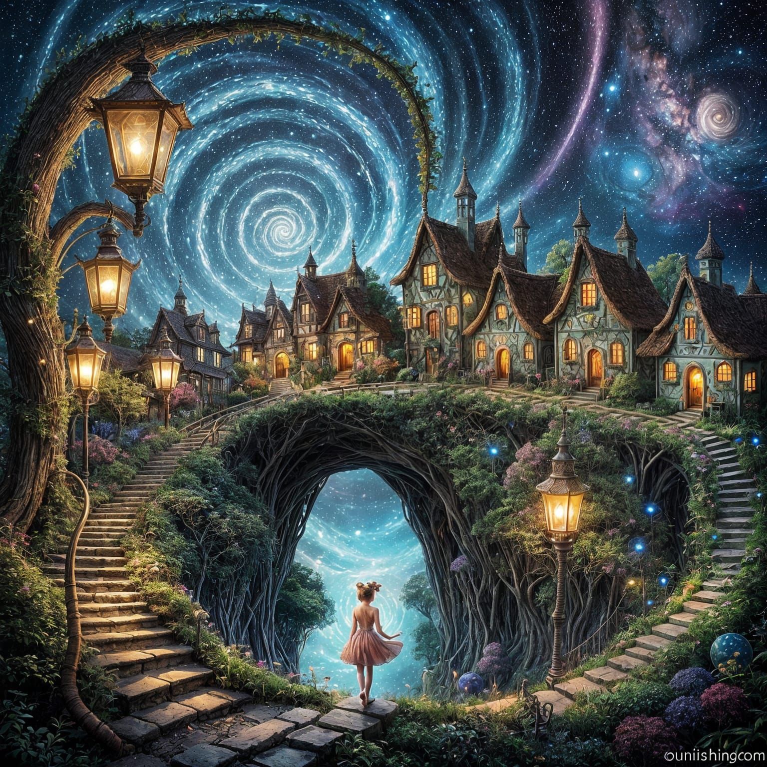 Fantasy village  by @Manaland