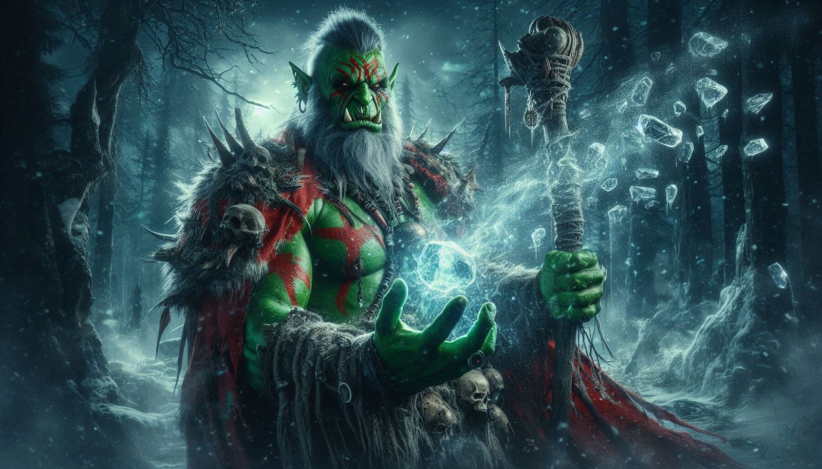 Power of the Orc Shaman: Ice  by @Piktor
