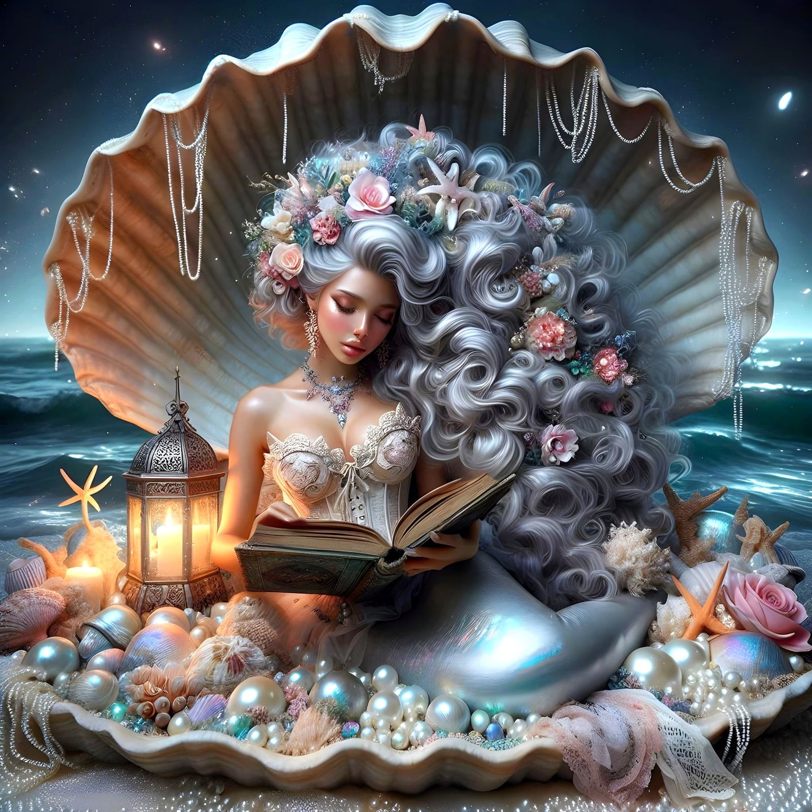 Reading mermaid
