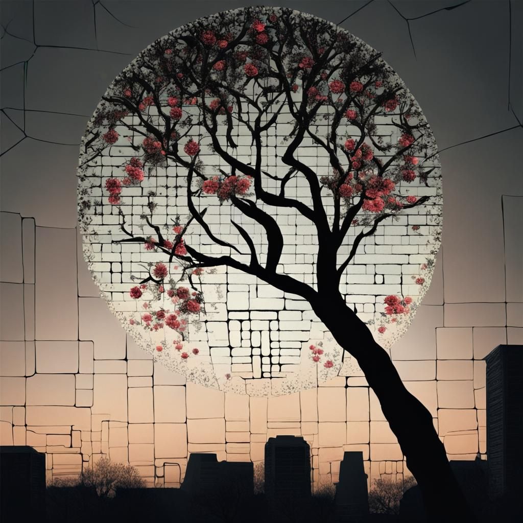 Smoky Trees: Analog Dot Matrix Apocalypse