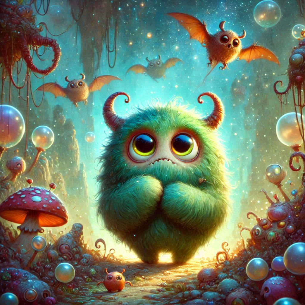 adorable fairy-tale fantasy creature portrait..
