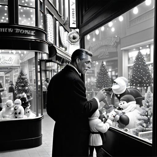Cary Grant as Dudley the Angel sharing the joys of Christmas with mortals. ("The Bishop's Wife")