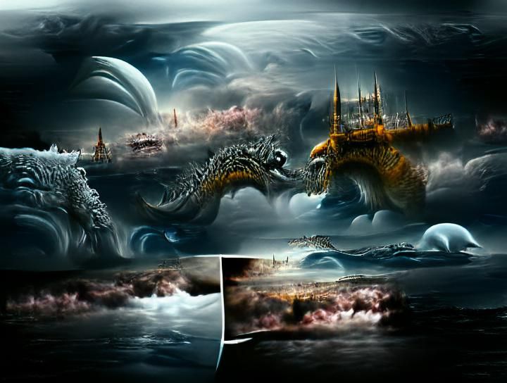 monster from ocean depths, dragon from the farthest galaxy, ...