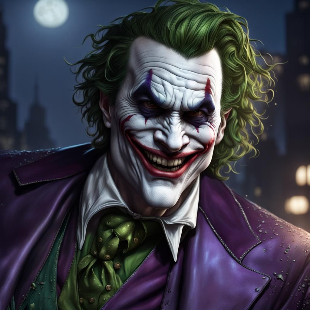 The Joker Smiling - AI Generated Artwork - NightCafe Creator