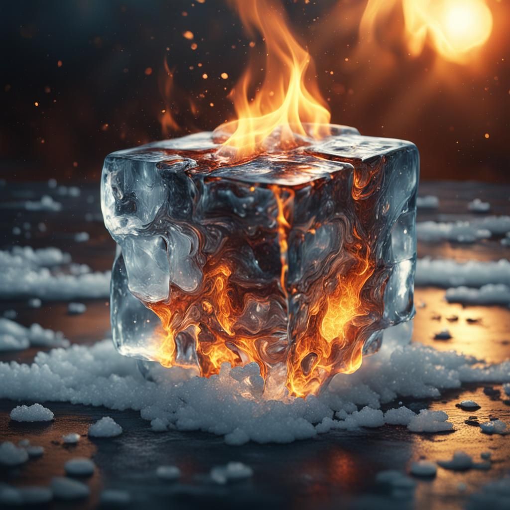 Ice on Fire 🔥   by @rynor
