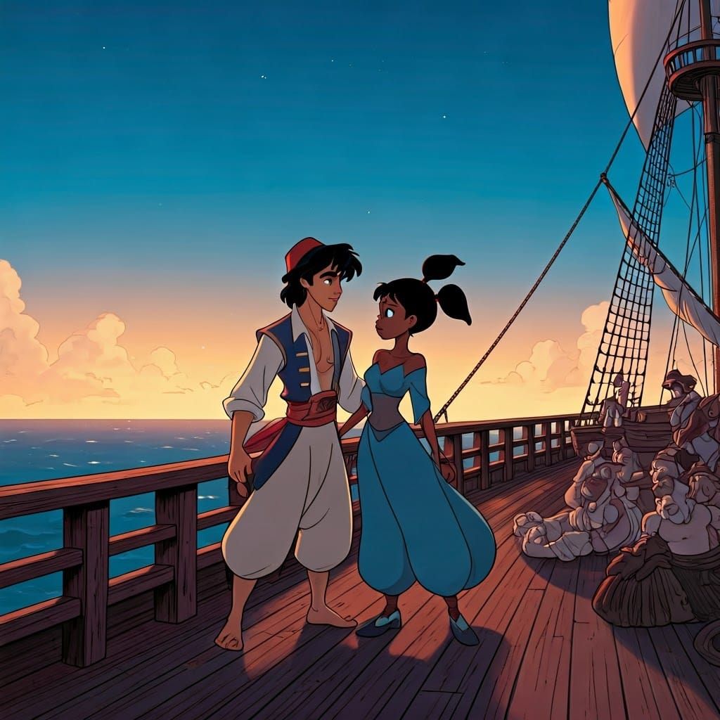 Steampunk Pirates' Voyage with Ginnie and Aladdin