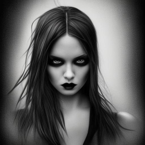 A beautiful gothic girl - AI Generated Artwork - NightCafe Creator