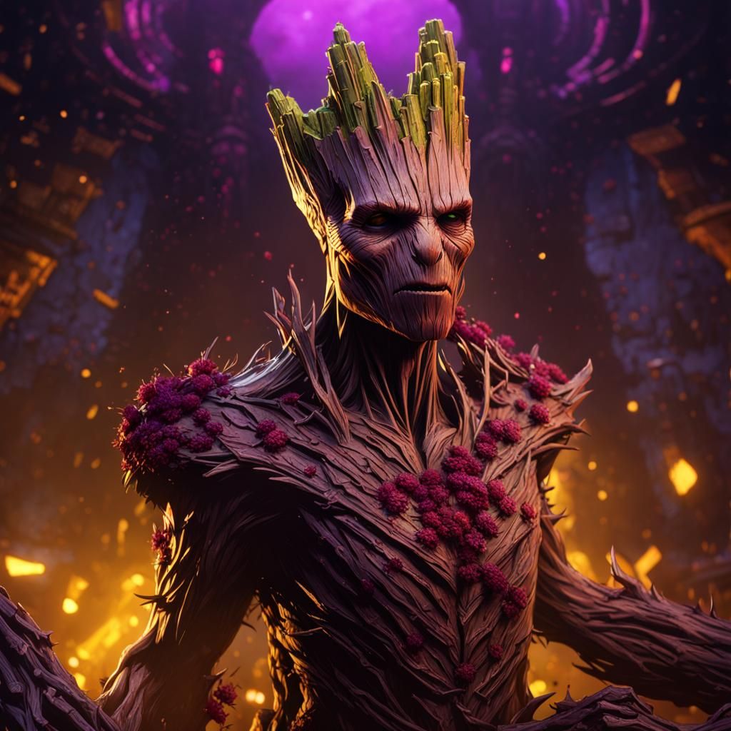 Bloody groot - AI Generated Artwork - NightCafe Creator