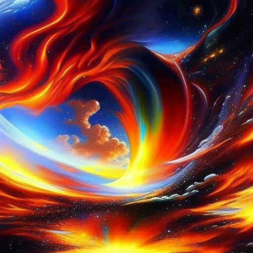 Wave of Light AI Generated Artwork NightCafe Creator