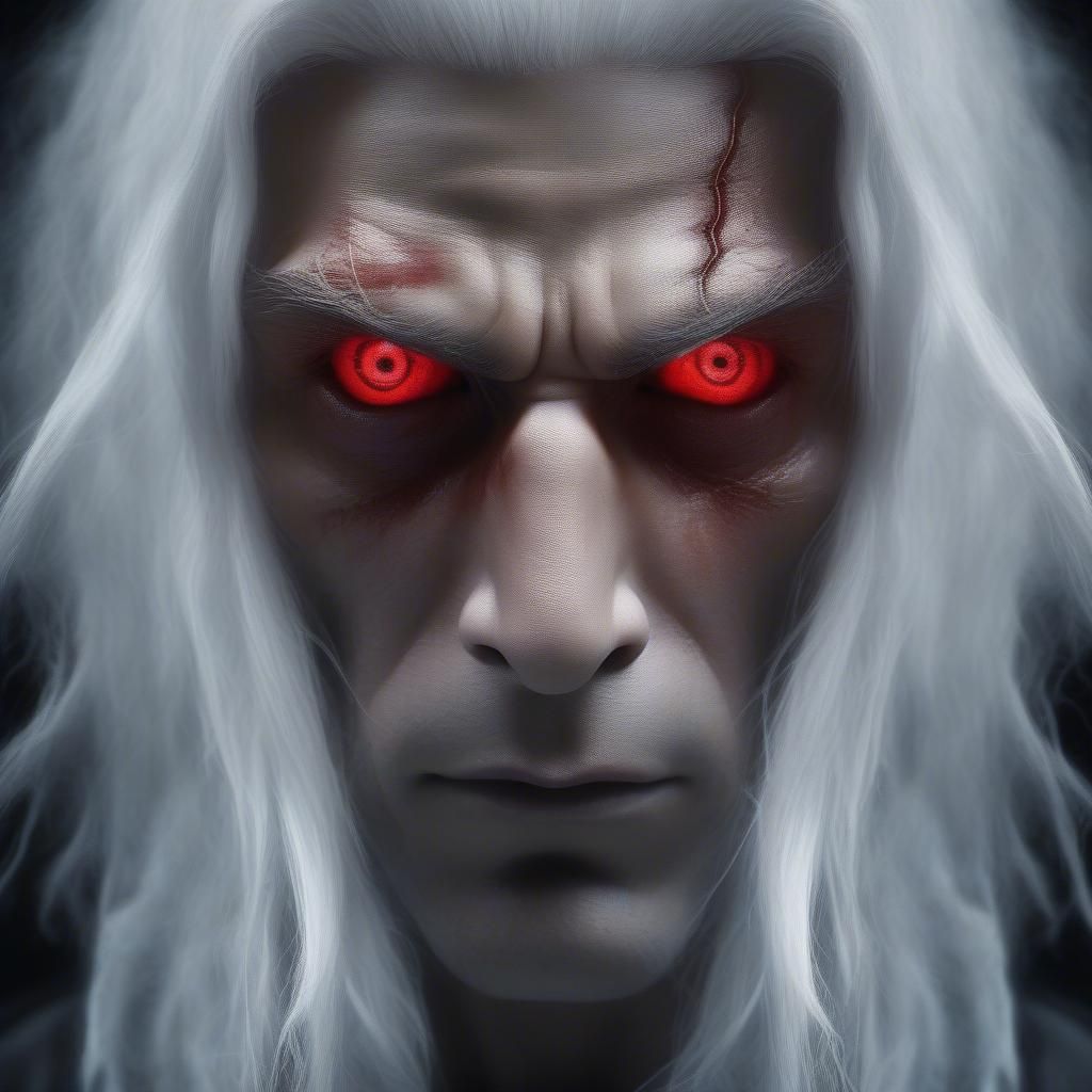 Photorealistic closeup portrait of my own evil cosmic deity villain that is my version of the true final boss villain of...