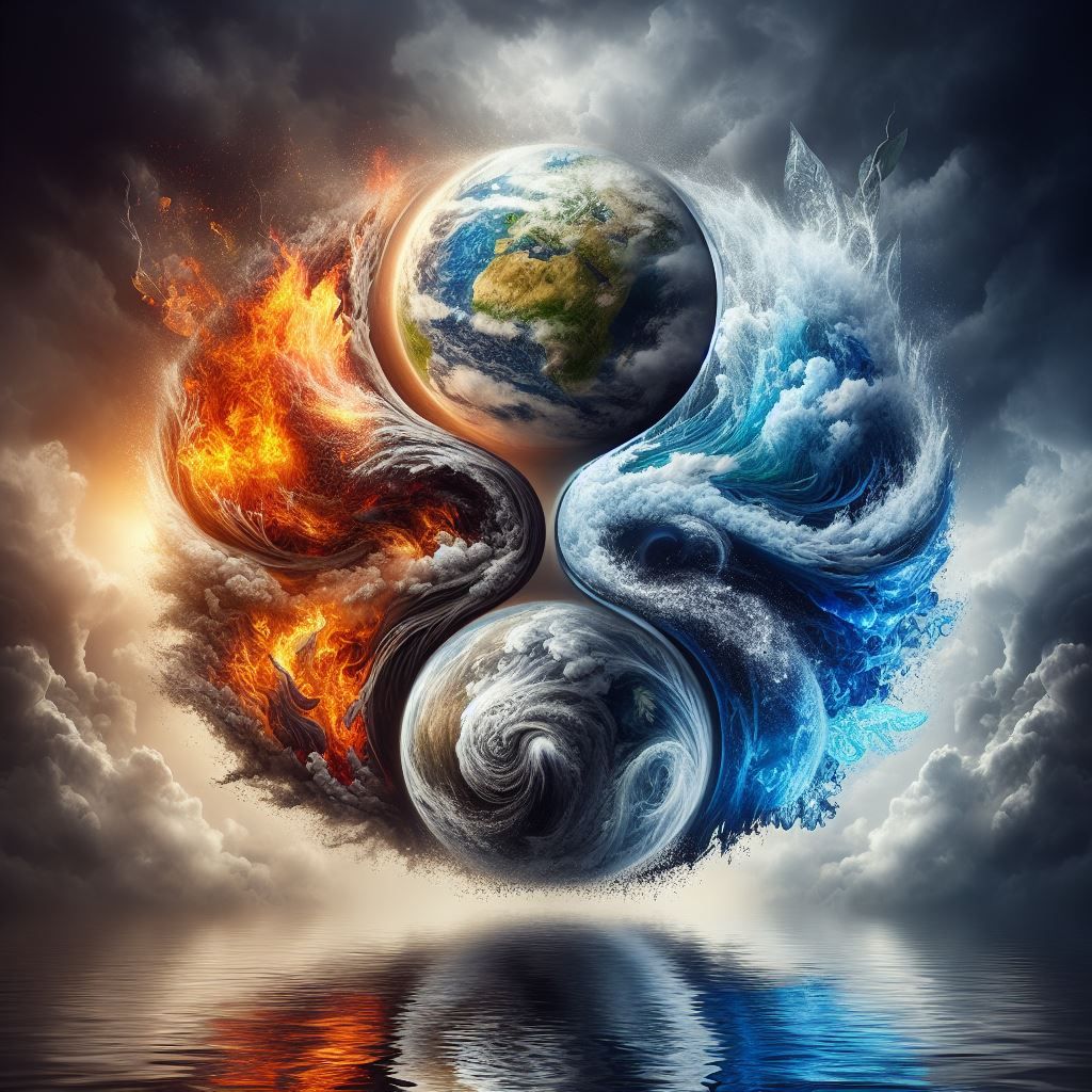 The Four Elements: Earth, Water, Air and Fire