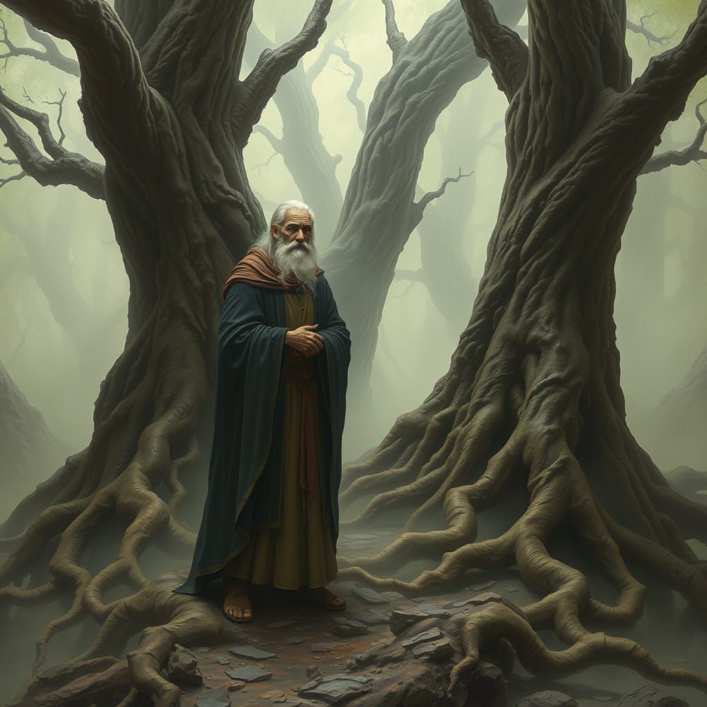 Mystical Forest Elder in Ash Thorp Palette