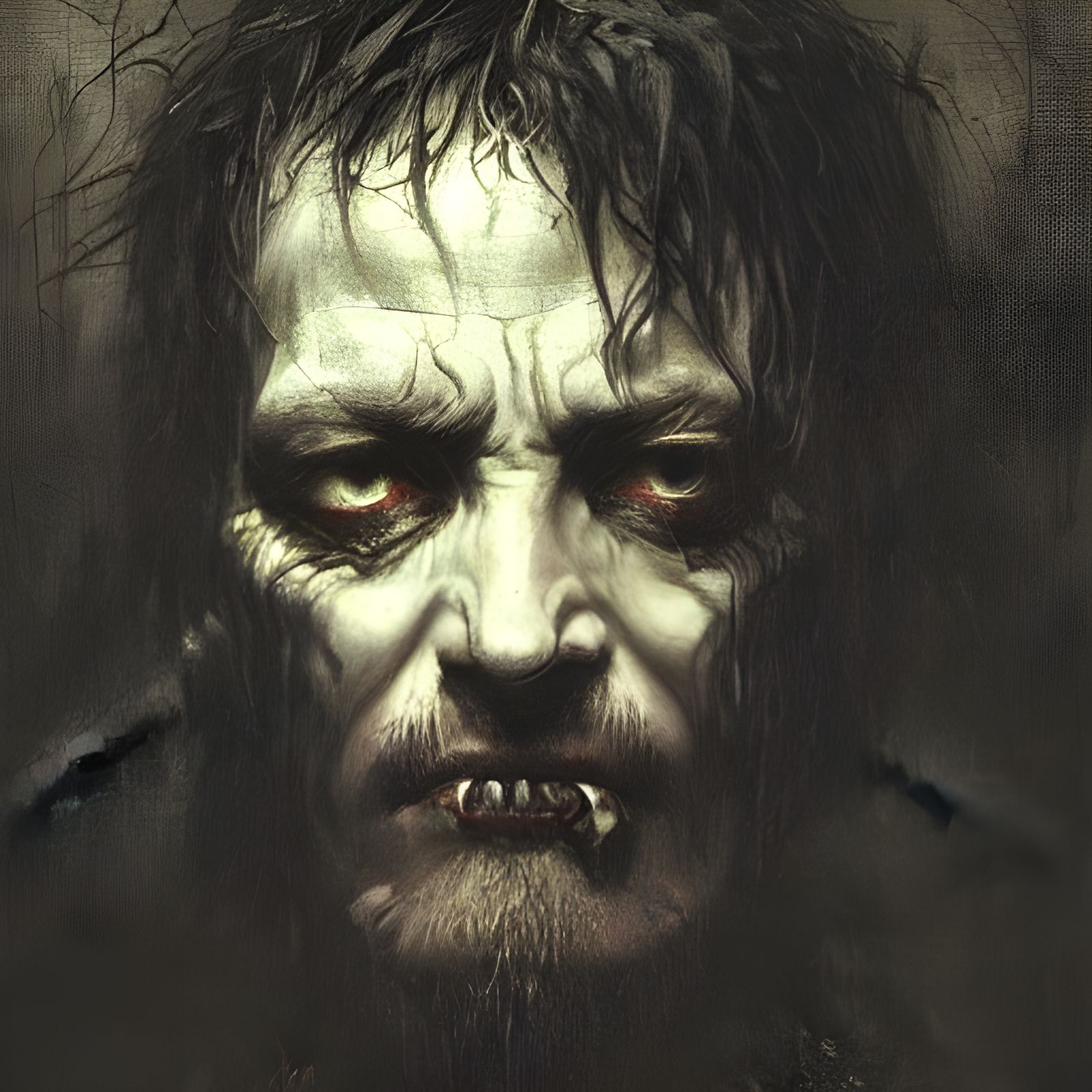 Face of Evil Portrait