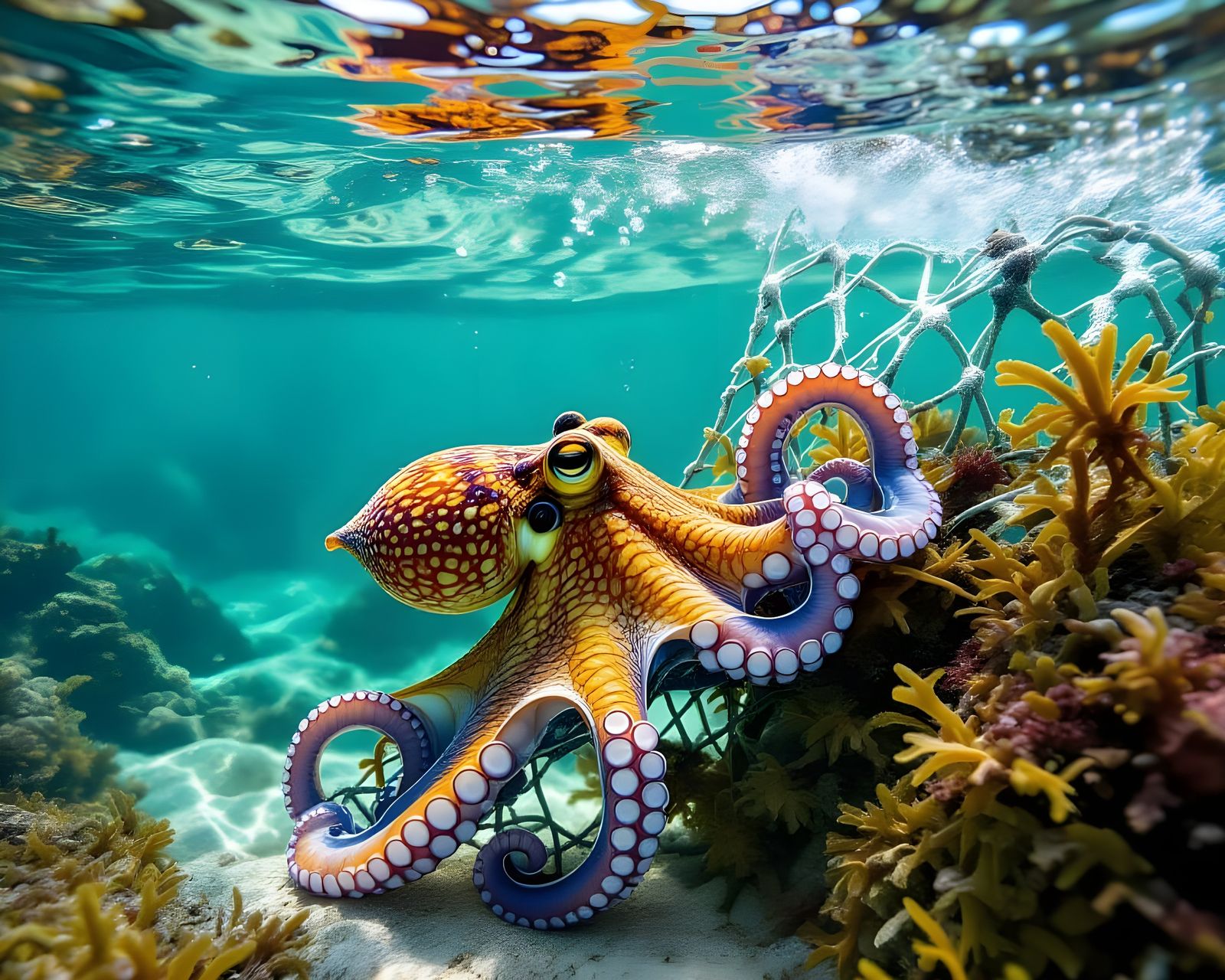 Octopus escapee   by @5ibah