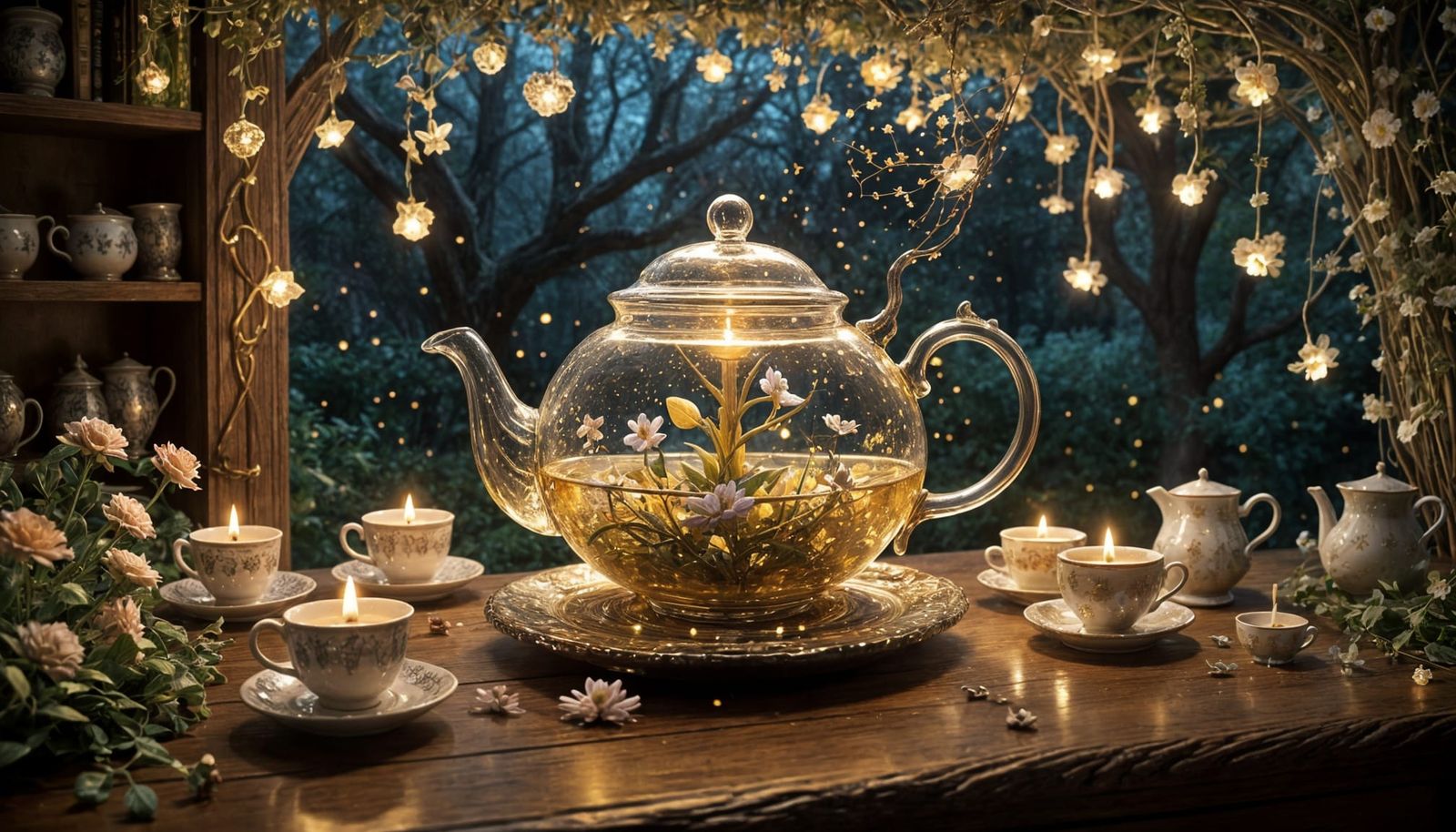 "Ultra-Hyper-realistic Ultra-Hyper-detailed A magical teapot floating gently in midair, intricately designed ...  by @Rick