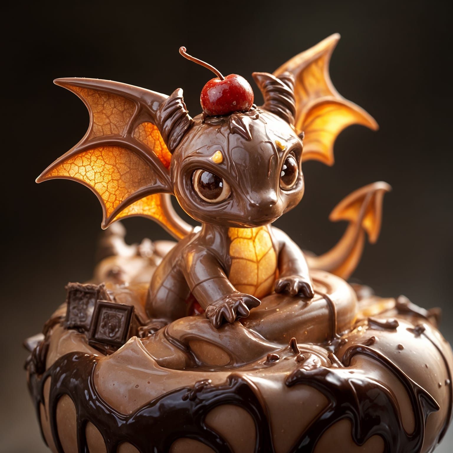 Messy Chocolate Dragon  by @Ali